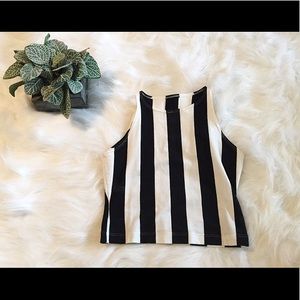 American Apparel Striped Crop Top